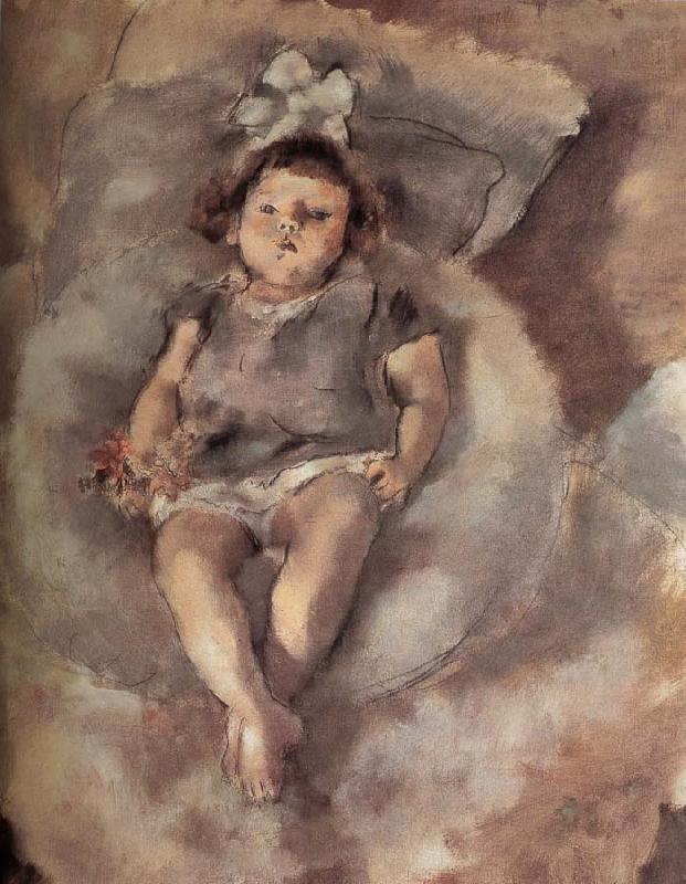 Jules Pascin Baby oil painting image